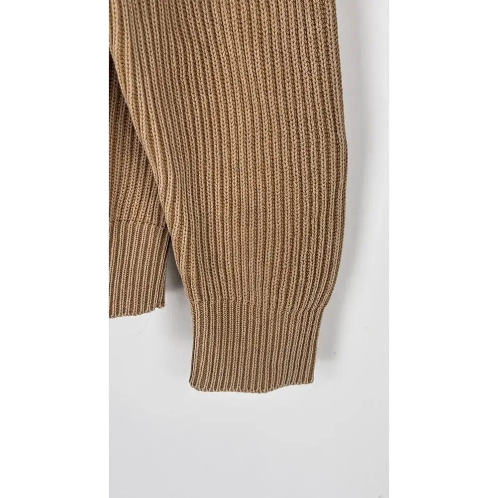 American Eagle Fisherman Crew Neck Sweater Brown Mens Size Large Tall New